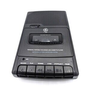 Vintage GE Personal Portable Recorder and Cassette Player 3-5027A - Tested